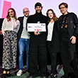 Nagroda im. Zbyszka Cybulskiego 2024. Magdalena Koleśnik, Tomasz Kolankiewicz, Julian Świeżewski, Olga Chajdas, Mariusz Treliński. Fot. Katarzyna Rainka